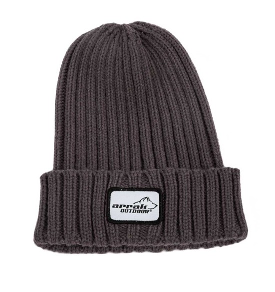 Müts kootud, klassikaline soonik, tumehall (Arrak Outdoor)