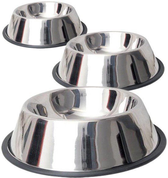 Миски из нержавеющей стали, нескользящие, Inox, разных размеров