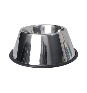 Миска из нержавеющей стали, противоскользящая, для длинноухих собак Cocker