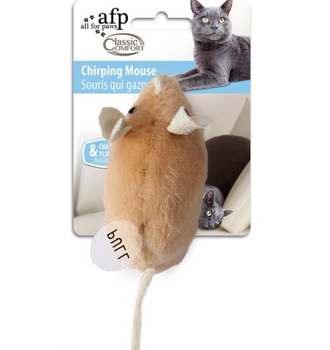Mänguasi kassile, naistenõgesega Chriping Mouse (AFP - Classic Comfort Cat)