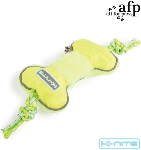 Mänguasi koerale, pimedas helendav Glowing Rope Bone (AFP - K-Nite)