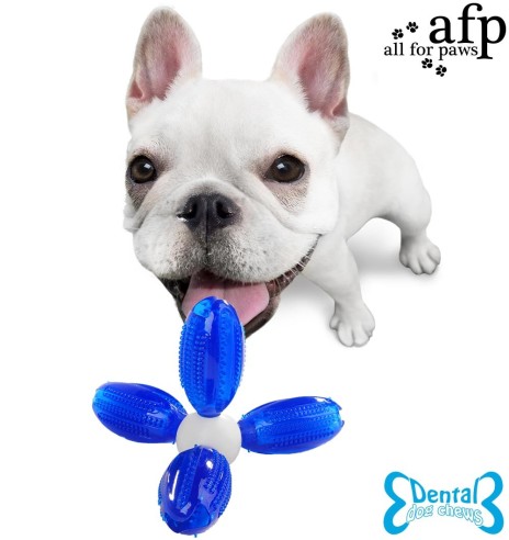 Игрушка для ухода за зубами и деснами для собак, синяя 13 x 12 x 11 cm, Chew Jack (AFP - Dental Dog Chews)