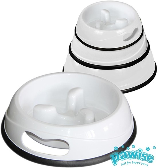 Kauss toitu ahmivatele koertele ja kassidele, libisemiskindel Slow Feeding Bowl (Pawise) Kauss toitu ahmivatele koertele ja kassidele, libisemiskindel Slow Feeding Bowl (Pawise)