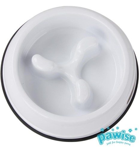 Kauss toitu ahmivatele koertele ja kassidele, libisemiskindel Slow Feeding Bowl (Pawise)