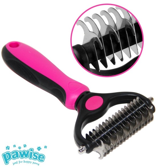 Trimmimisnuga kahepoolsete teradega, Dematting Comb Rake (Pawise)