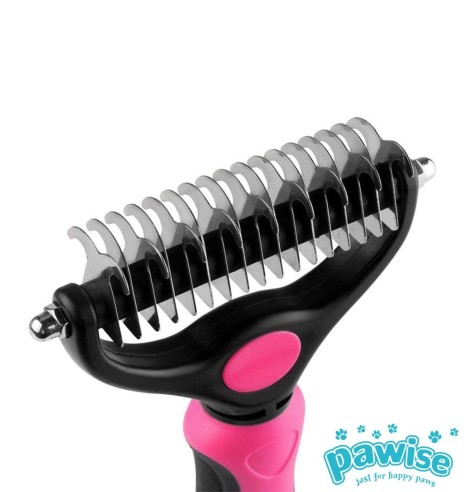 Trimmimisnuga kahepoolsete teradega, Dematting Comb Rake (Pawise)