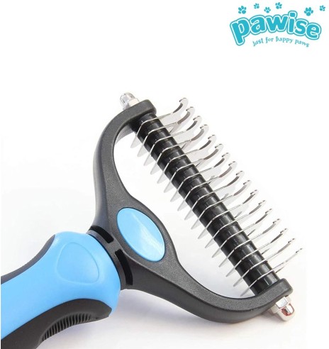 Trimmimisnuga kahepoolsete teradega, Dematting Comb Rake (Pawise)
