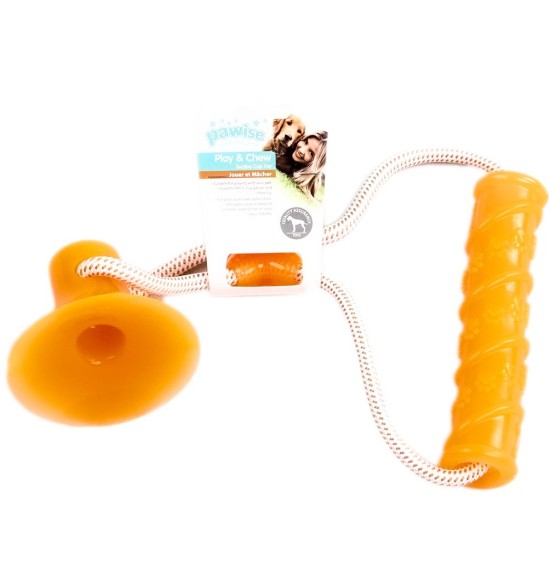 Mänguasi koerale, pall tirimiseks iminapaga, Dog Suction Dumbbell (Pawise)