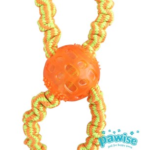 Игрушка для собак Play-N-Tug Multi Rope Ball (Pawise) – Игрушки-канаты, плетеные, веревочные игрушки – Pawise – Valgekihv 2