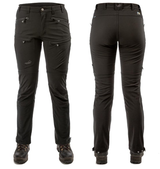 Püksid naistele, soojad, veekindlad, elastsed, must Thermo Actions (Arrak Outdoor)