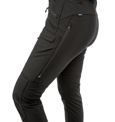 Püksid naistele, soojad, veekindlad, elastsed, must Thermo Actions (Arrak Outdoor)