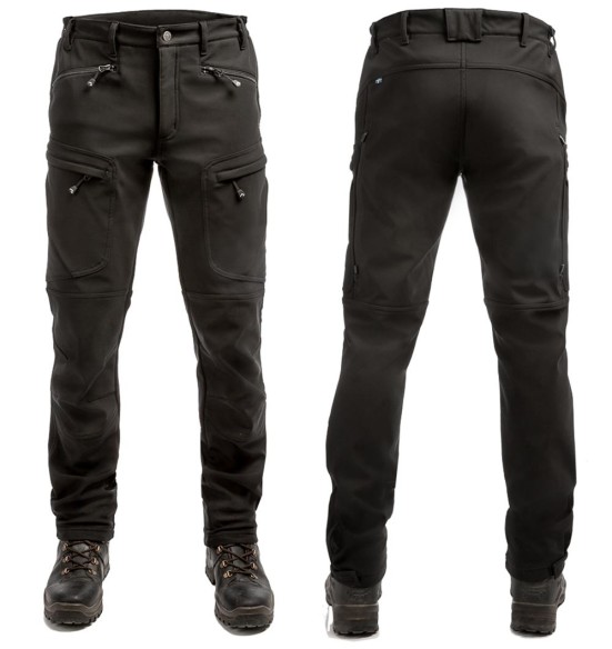 Püksid meestele, soojad, veekindlad, elastsed, must Thermo Action (Arrak Outdoor)