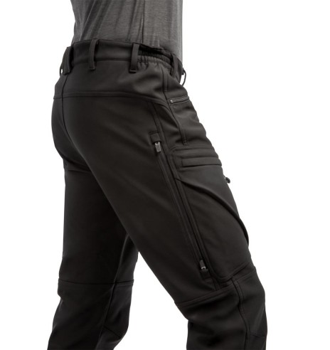 Püksid meestele, soojad, veekindlad, elastsed, must Thermo Action (Arrak Outdoor)