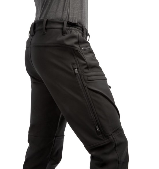 Püksid meestele, soojad, veekindlad, elastsed, must Thermo Action (Arrak Outdoor)