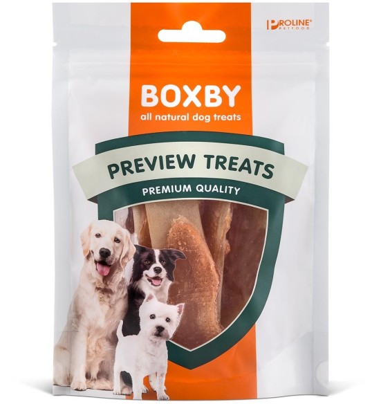 Naturaalne maius koerale Boxby Preview Treats Duck Dental Strips, pardilihaga