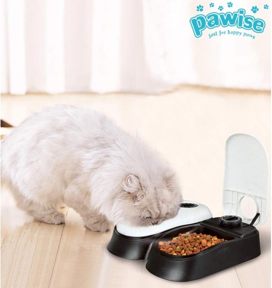 Автоматическая кормушка сдвумя контейнерами, на два кормления (Pawise)