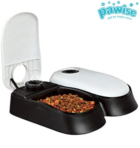 Автоматическая кормушка сдвумя контейнерами, на два кормления (Pawise)