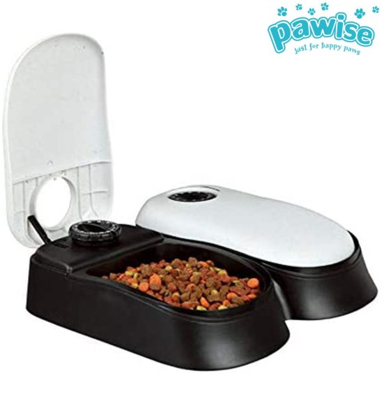 Автоматическая кормушка сдвумя контейнерами, на два кормления (Pawise)