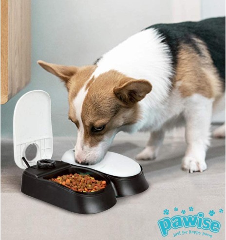 Автоматическая кормушка сдвумя контейнерами, на два кормления (Pawise)