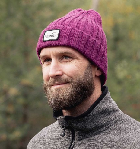 Müts kootud, klassikaline soonik, fuksia (Arrak Outdoor)