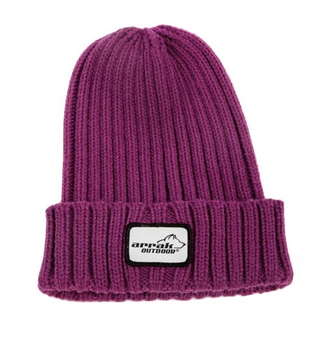 Müts kootud, klassikaline soonik, fuksia (Arrak Outdoor)