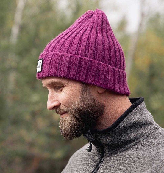 Müts kootud, klassikaline soonik, fuksia (Arrak Outdoor)