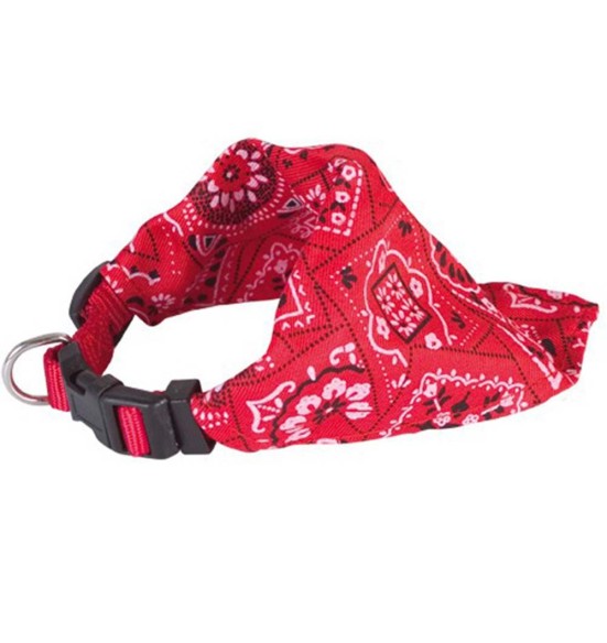 Ошейник-бандана для собаки, красный, разные размеры (Doogy)