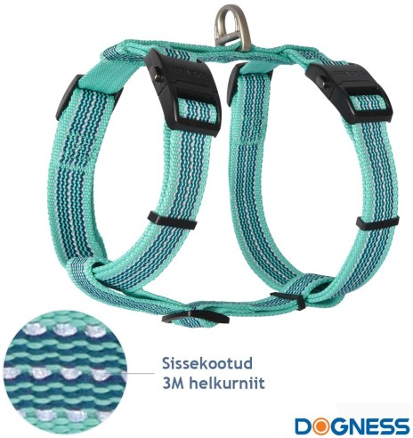 Muuda: Helkuritega vetthülgavad kerged traksid koerale, roheline (Dogness Water-Proof)