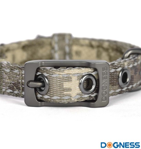 Текстильный поводок для собак, зелёный камуфляж (Dogness Camouflage)