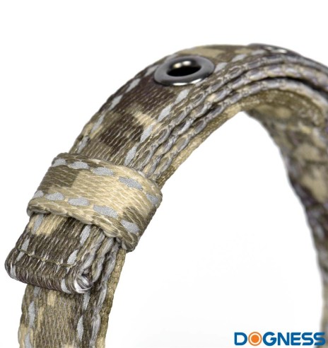 Текстильный поводок для собак, зелёный камуфляж (Dogness Camouflage)