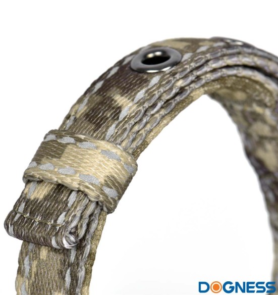 Текстильный поводок для собак, зелёный камуфляж (Dogness Camouflage)