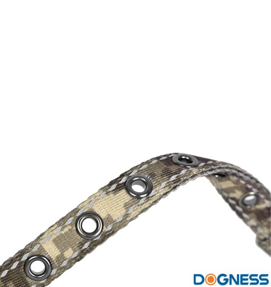 Текстильный поводок для собак, зелёный камуфляж (Dogness Camouflage)