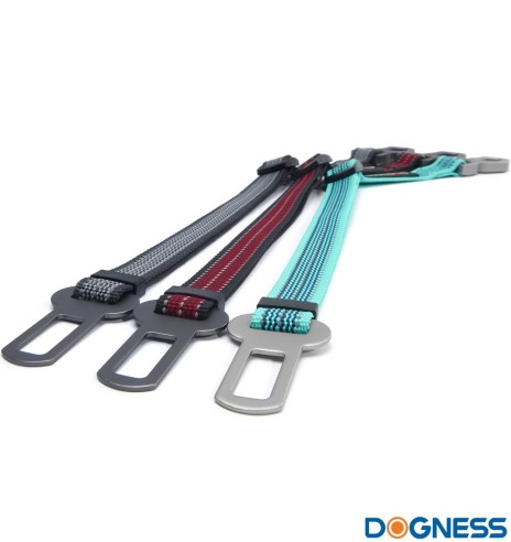 Turvarihm autosse, pikk, must/punane (Dogness)