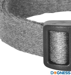 Jalutusrihm koerale, naturaalsest modaalist ja puuvillast, hall (Dogness Modal Cotton)–Tekstiilist–Dogness–Valgekihv 2