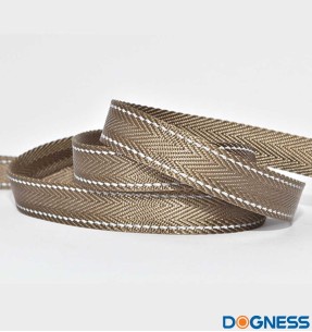 Jalutusrihm koerale, nailonrihm helkurniitidega, pruun... 2