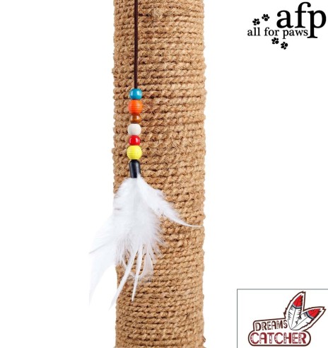 Kassi kraapimispuu, mänguasjaga, kõrgus 100 cm, Aponi Large Scratching Post(AFP - Dreams Catcher)