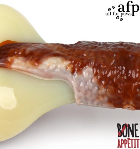 Mänguasi närimiskont koerale, veiseliha maitsega, Super Nylon Bone - Beef Flavor Infused (AFP - Bone Appetit)