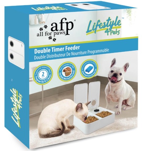 Automaatsöötja kahe anumaga, kaheks toidukorraks (AFP - Lifestyle 4 Pets)