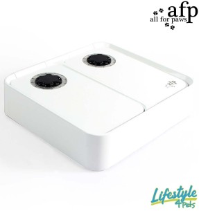 Автоматическая кормушка с поилкой, 6 кормлений, 2-in-1 Pet Feeder Pro (AFP – Lifestyle) – Automaatsed söötjad ja jootjad – AFP - All For Paws – Valgekihv 2