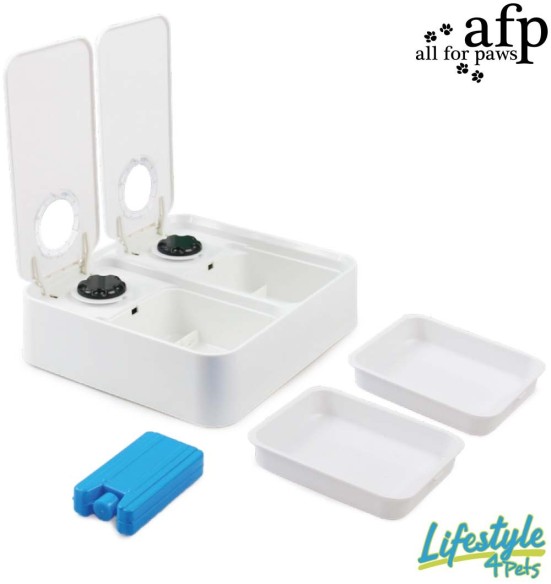Automaatsöötja kahe anumaga, kaheks toidukorraks (AFP - Lifestyle 4 Pets)