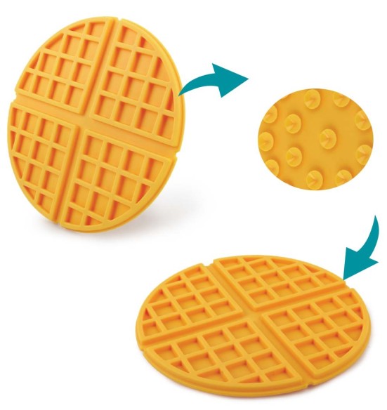 Matt toidu ja maiuste söömiseks, iminappadega Woofle Lick Mat (AFP - Calming Pals)