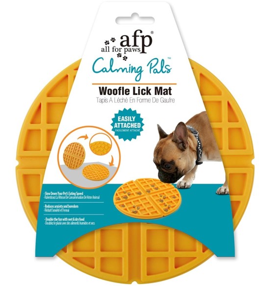 Matt toidu ja maiuste söömiseks, iminappadega Woofle Lick Mat (AFP - Calming Pals)