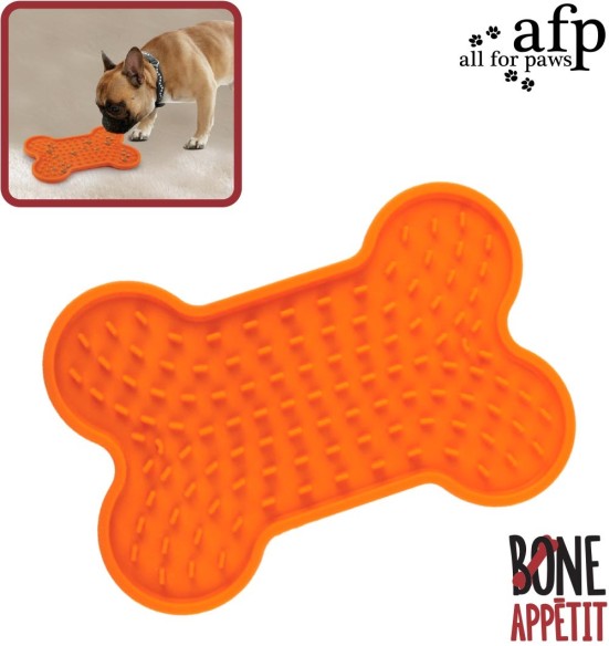 Коврик-лизалка для еды и лакомства, с присосками Tasty Bone Lick Mat - S (AFP - Calming Pals)