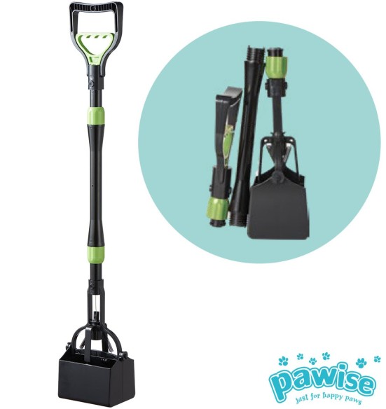 Hügieenikühvel koerakaka koristamiseks 81,3 cm, kokkukäiva varrega (Pawise) Hügieenikühvel koerakaka koristamiseks 81,3 cm, kokkukäiva varrega (Pawise)