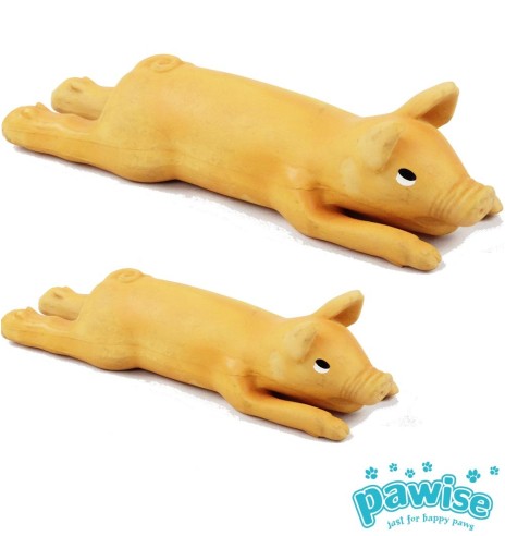 Латексная игрушка для собак, лежачая свинья Latex Pig (Pawise)