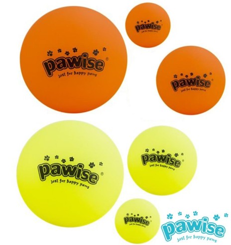 Светящийся виниловый мяч для собаки Glow & Play (Pawise)