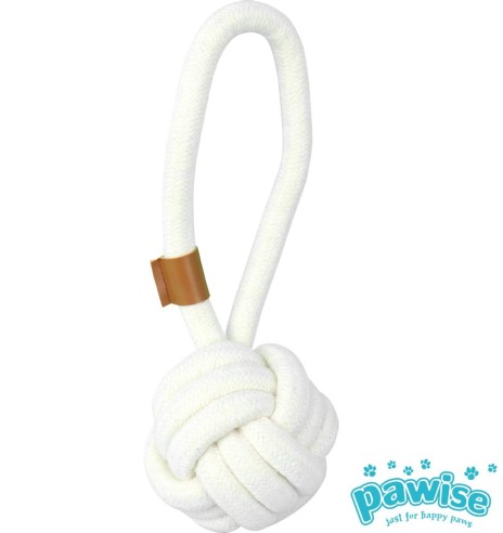 Кусалка плетеная из хлопкового шнура, 25 cm, Premium Cotton Ball (Pawise)