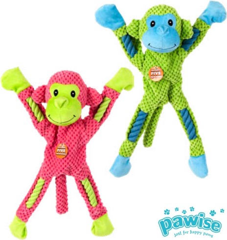 Игрушка для собаки - обезьянка с канатными ножками Rope Leg Monkey (Pawise)
