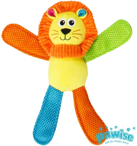 Мягкая игрушка для собак - цветной лев Fetch It Monkey (Pawise)