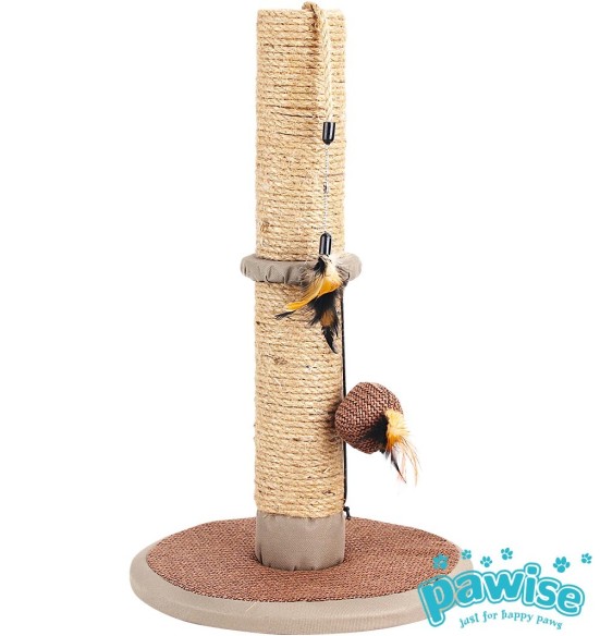 Kassi kraapimispuu, kahe mänguasjaga, kõrgus 50 cm, Vertigo (Pawise) Kassi kraapimispuu, kahe mänguasjaga, kõrgus 50 cm, Vertigo (Pawise)